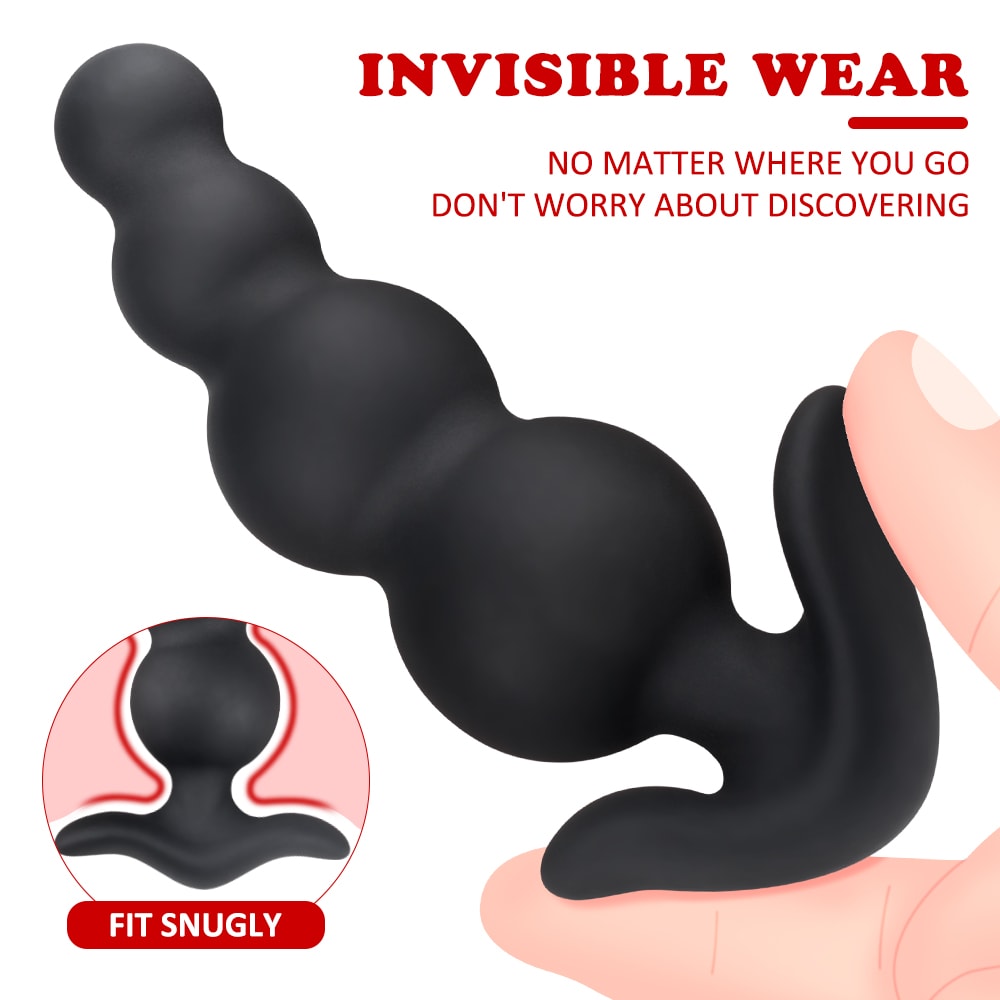 3 Sizes Anal Beads Trainer Set with Flared Base Prostate Sex Toys