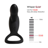 3-in-1 Remote Control 11 Stimulation Prostate Massager With Penis Ring