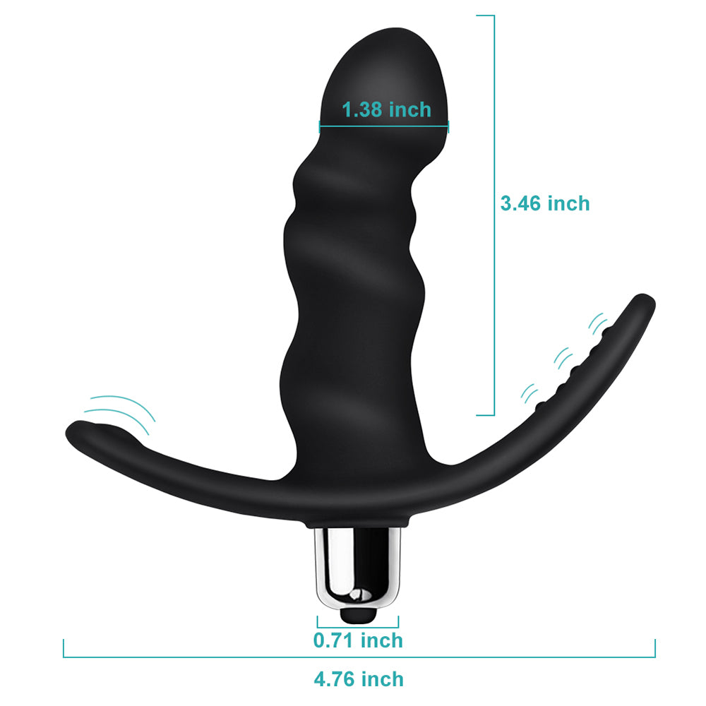 Prostate Anal Massager With Detachable Bullet Vibrator 16 Frequencies