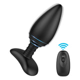 6 Modes Vibrating Anal Butt Plug with Spiral Pattern Flexible Neck