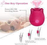 Rose Clitoral Sucking Vibrator for Women with 7 Intense Suction