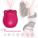 Rose Clitoral Sucking Vibrator for Women with 7 Intense Suction