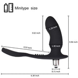 Anal Plug Bullet Vibrator Prostate Massager With Elastic Penis Ring