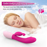 5 Modes 5 Speeds Rabbit Dildo Vibrator With Bunny Ears for Clit Stimulate
