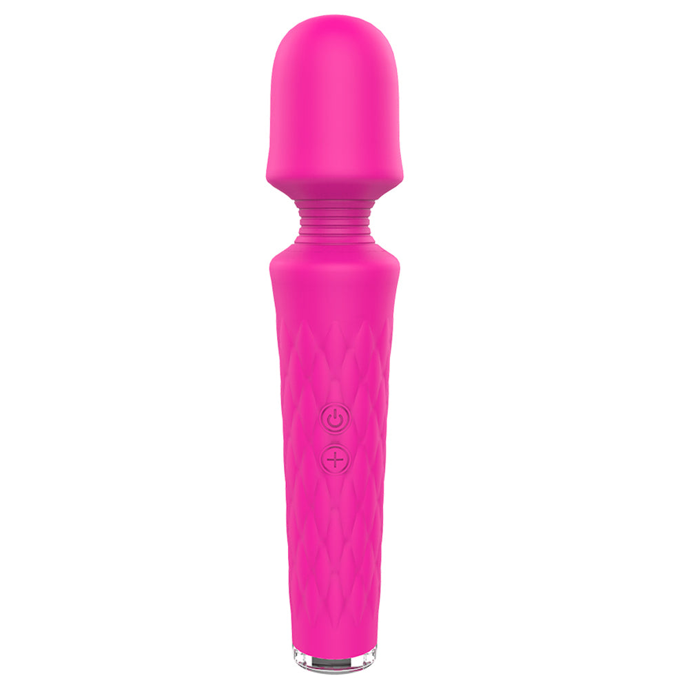 7*4 Modes 7-Color Light Base Wand Massager Handle Without Vibration