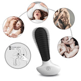 Soft Anal Prostate Vibrator Bendable 9-Intensity Spiral Pattern Unisex