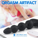 Remote Control 9 Modes Butt Plug Anal Gradient Beads Fit Snugly Orgasm