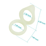 Silicone Dual Penis Ring Noctilucent Cock Ring for Erection Enhancing