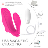 Finger Vibrator 9 Modes Dual Motors Clitoral G-Spot Stimulator Remote