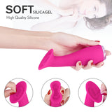 9 Kinds Vibration LED Clitoral Nipple Tongue Licking Vibrator