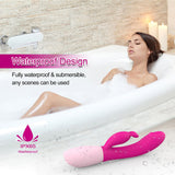 5 Modes 5 Speeds Rabbit Dildo Vibrator With Bunny Ears for Clit Stimulate
