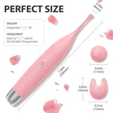 10 Modes High Frequency G-Spot Clitoris Vibrator For Instant Orgasm
