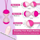 Silicone Ben Wa Balls Kegel Kit Pelvic Floor Tightening Exerciser
