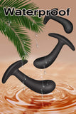 3 Sizes Wearable Anal Plugs Training Set with Flared Base Curved Shaft