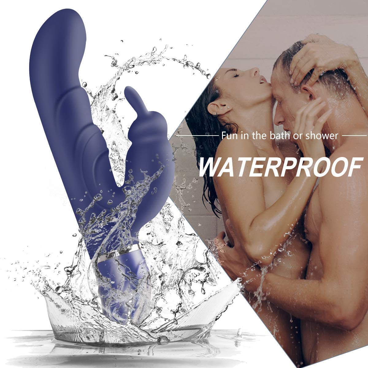 Easy Holding Rabbit Vibrator 10*10 Modes G-spot Clitoris Stimulation
