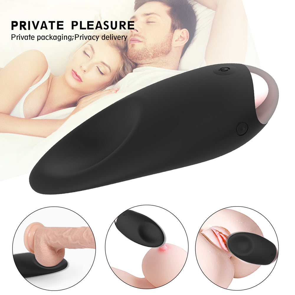 Tongue Shape Nipple Clit Wearable Massager 10 Modes Scrotum Caressing