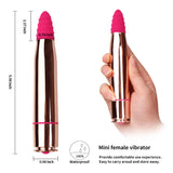 Bullet Vibrator 16 Vibrations with Spiral pattern Tip for Stimulation
