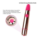 Bullet Vibrator 16 Vibrations with Spiral pattern Tip for Stimulation