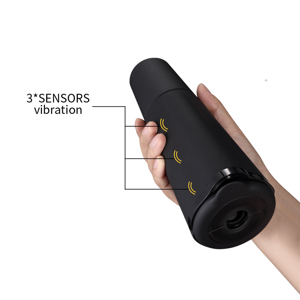 Opaque Automatic Male Masturbator Stroker 3 Sensors 11*11 Frequencies