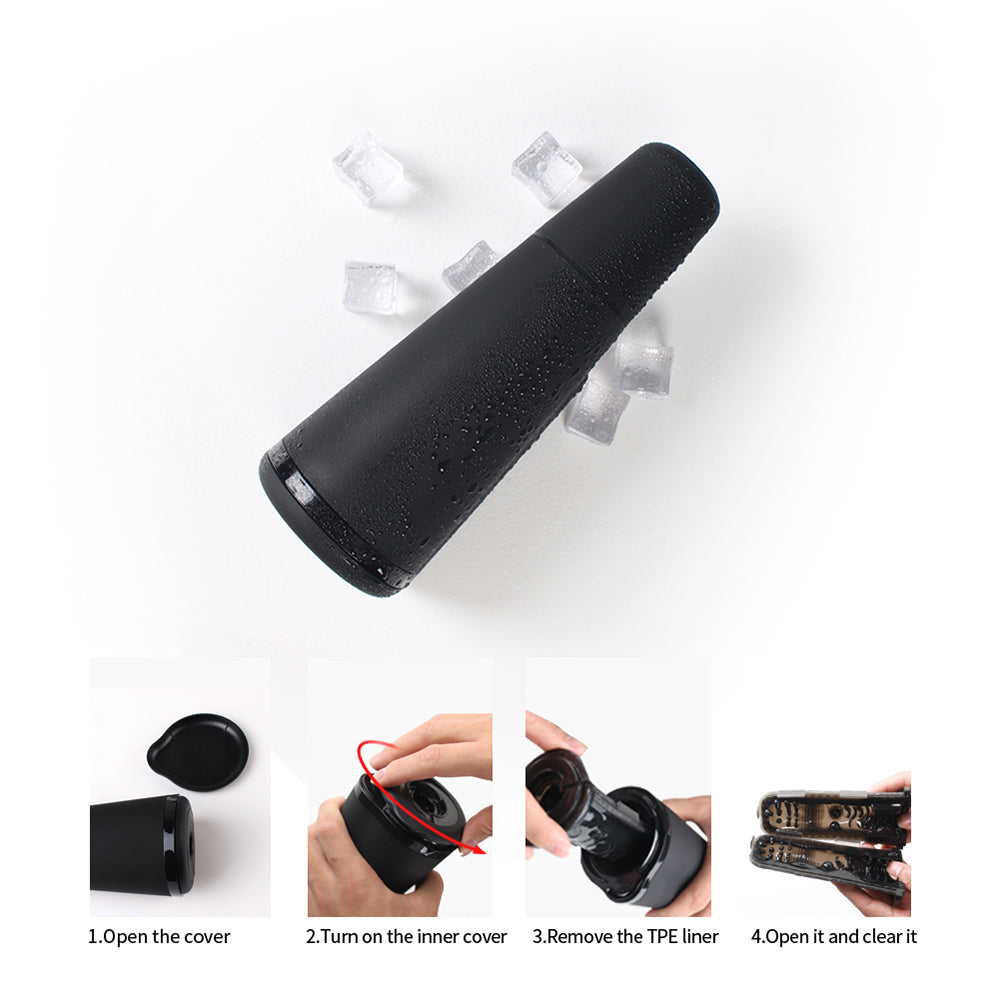 Opaque Automatic Male Masturbator Stroker 3 Sensors 11*11 Frequencies