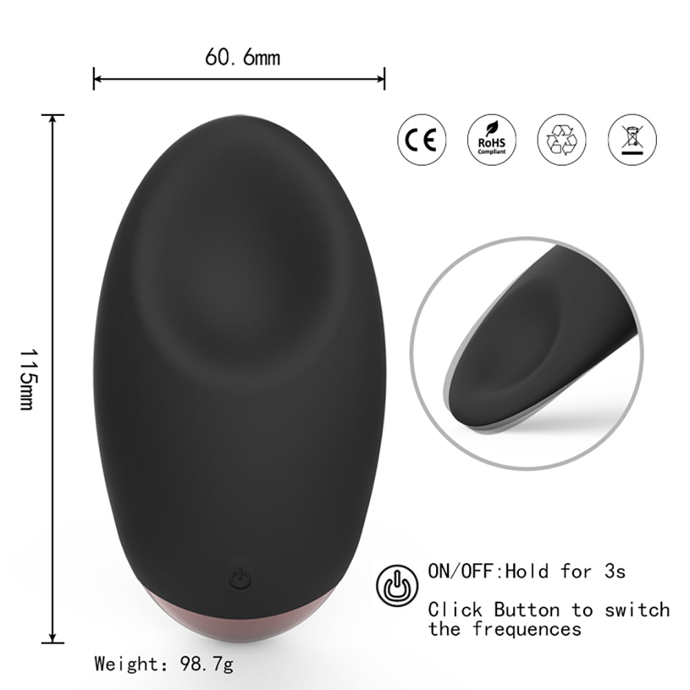 Tongue Shape Nipple Clit Wearable Massager 10 Modes Scrotum Caressing