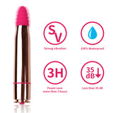 Bullet Vibrator 16 Vibrations with Spiral pattern Tip for Stimulation
