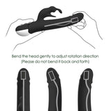 7 Vibrations 360° Rotating Rabbit Vibrator G-Spot Clitoris Stimulation