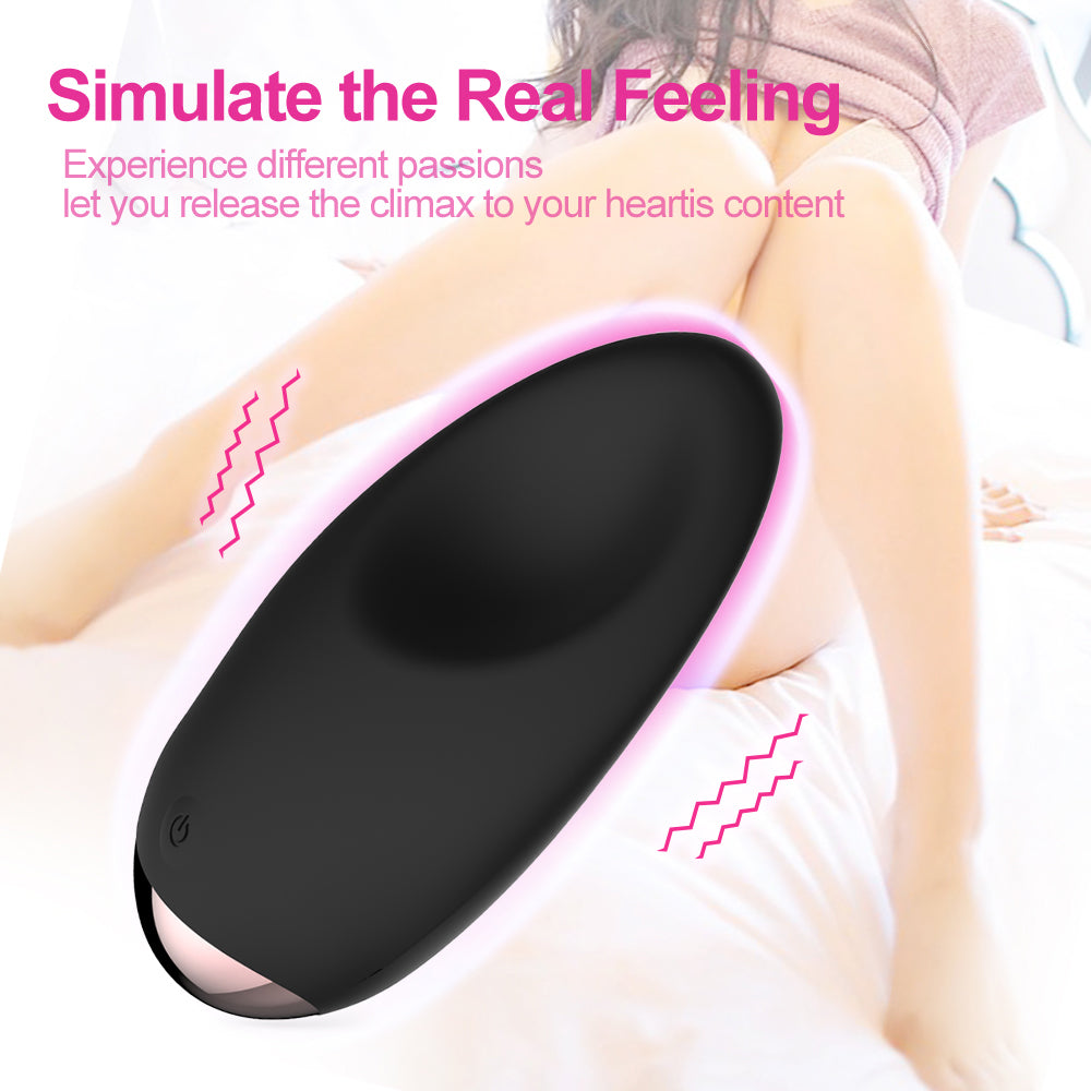 Tongue Shape Nipple Clit Wearable Massager 10 Modes Scrotum Caressing