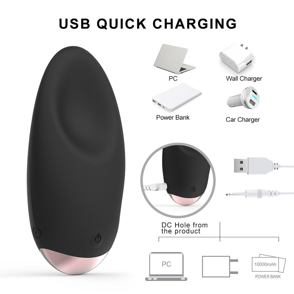 Tongue Shape Nipple Clit Wearable Massager 10 Modes Scrotum Caressing