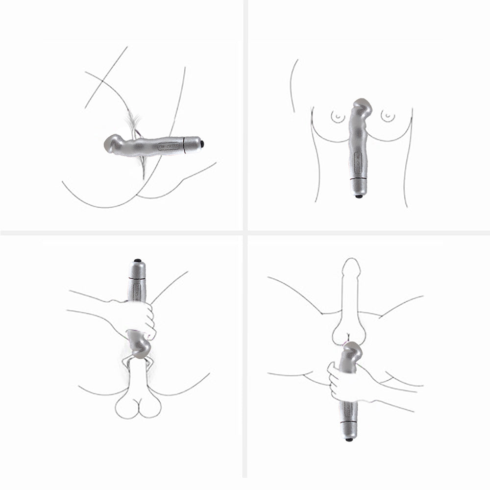 Realistic Bullet Vibrator Clitoris Stimulator with 16 Frequencies