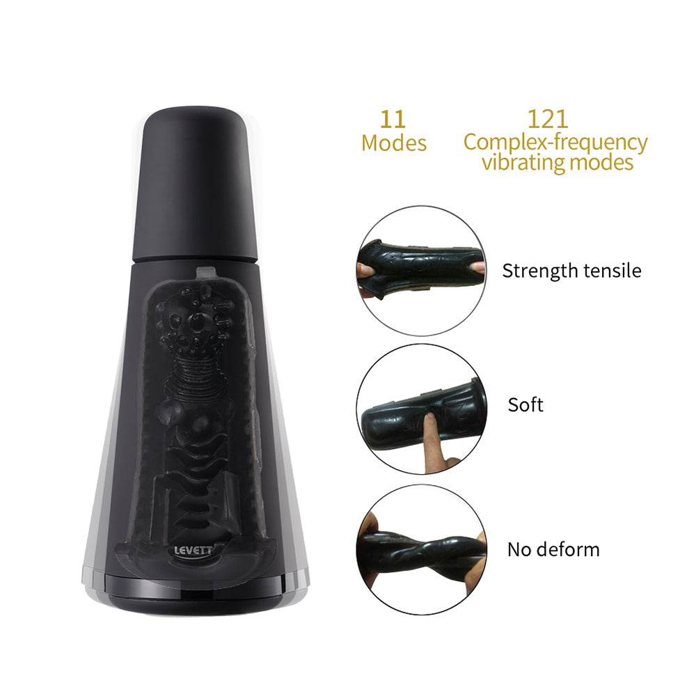 Opaque Automatic Male Masturbator Stroker 3 Sensors 11*11 Frequencies