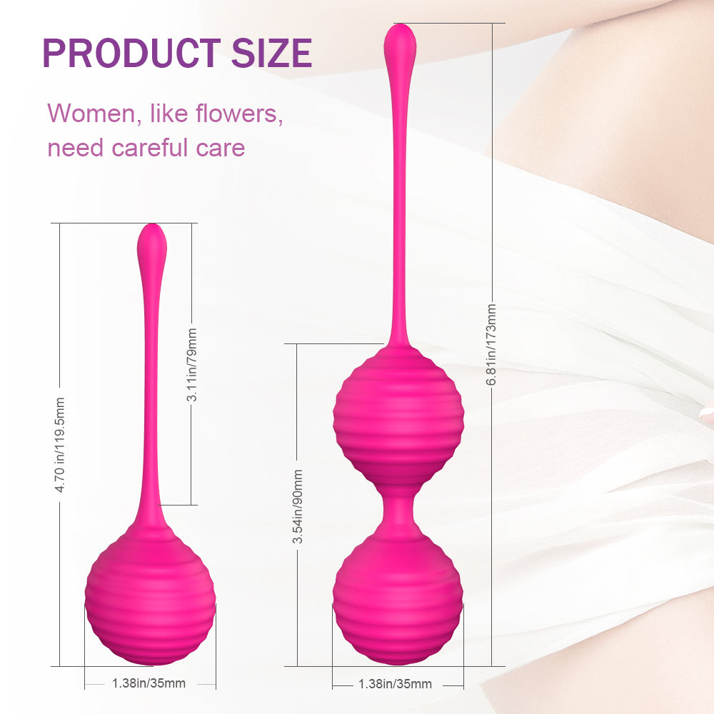 Built-in Steel 2 Exercise Weights Kit Ben Wa Balls