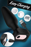 7 Pulsating Speeds Thrusting Anal Plug Vibrator with Remote Control