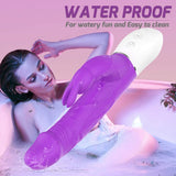 Silicone Realistic Dildo Rabbit Vibrator with 9 Strong Vibrations