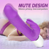 Silicone Realistic Dildo Rabbit Vibrator with 9 Strong Vibrations