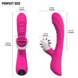 6 Rotation 9 Vibration Modes G Spot Rabbit Vibrator with 9 Color Light