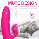 9 Pulsating Vibrating Modes Mute Rabbit G Spot Vibrator with Heating