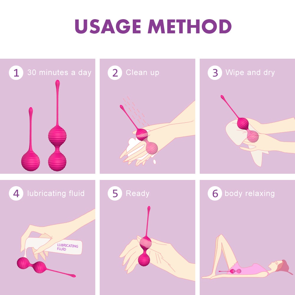 Built-in Steel 2 Exercise Weights Kit Ben Wa Balls