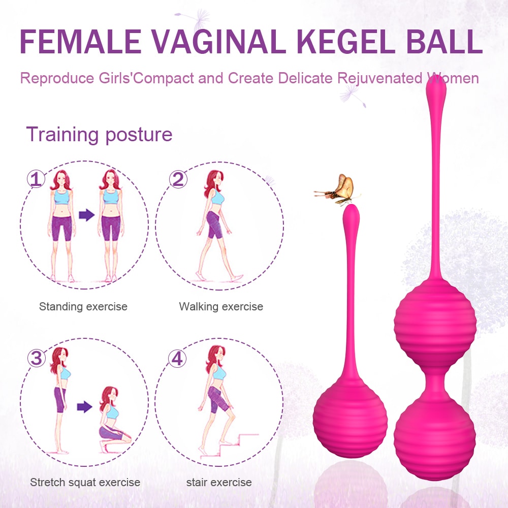 Built-in Steel 2 Exercise Weights Kit Ben Wa Balls