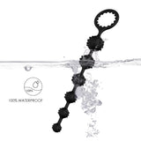 Salient Point Stimulus Flexible 6 Beads Anal Plug Play with Pull Ring