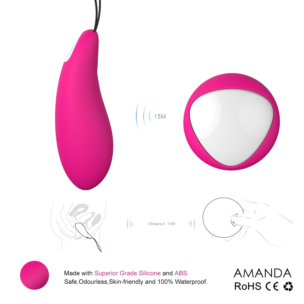 2*9 Modes Double Vibration Remote Control Jump Egg Kegel Exercise