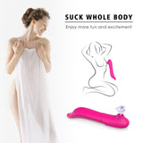 Clitoral G Spot Stimulation Vibrator with 9 Knocking & Sucking Modes
