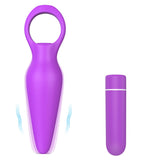 2 In 1 Detachable Bullet Vibrator 9 Modes Rechargeable With Pull Ring