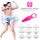 2 In 1 Detachable Bullet Vibrator 9 Modes Rechargeable With Pull Ring