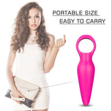 2 In 1 Detachable Bullet Vibrator 9 Modes Rechargeable With Pull Ring