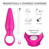 2 In 1 Detachable Bullet Vibrator 9 Modes Rechargeable With Pull Ring