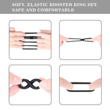 Adjustable Silicone 4 Sizes Penis Ring Set Multi-Combination Play
