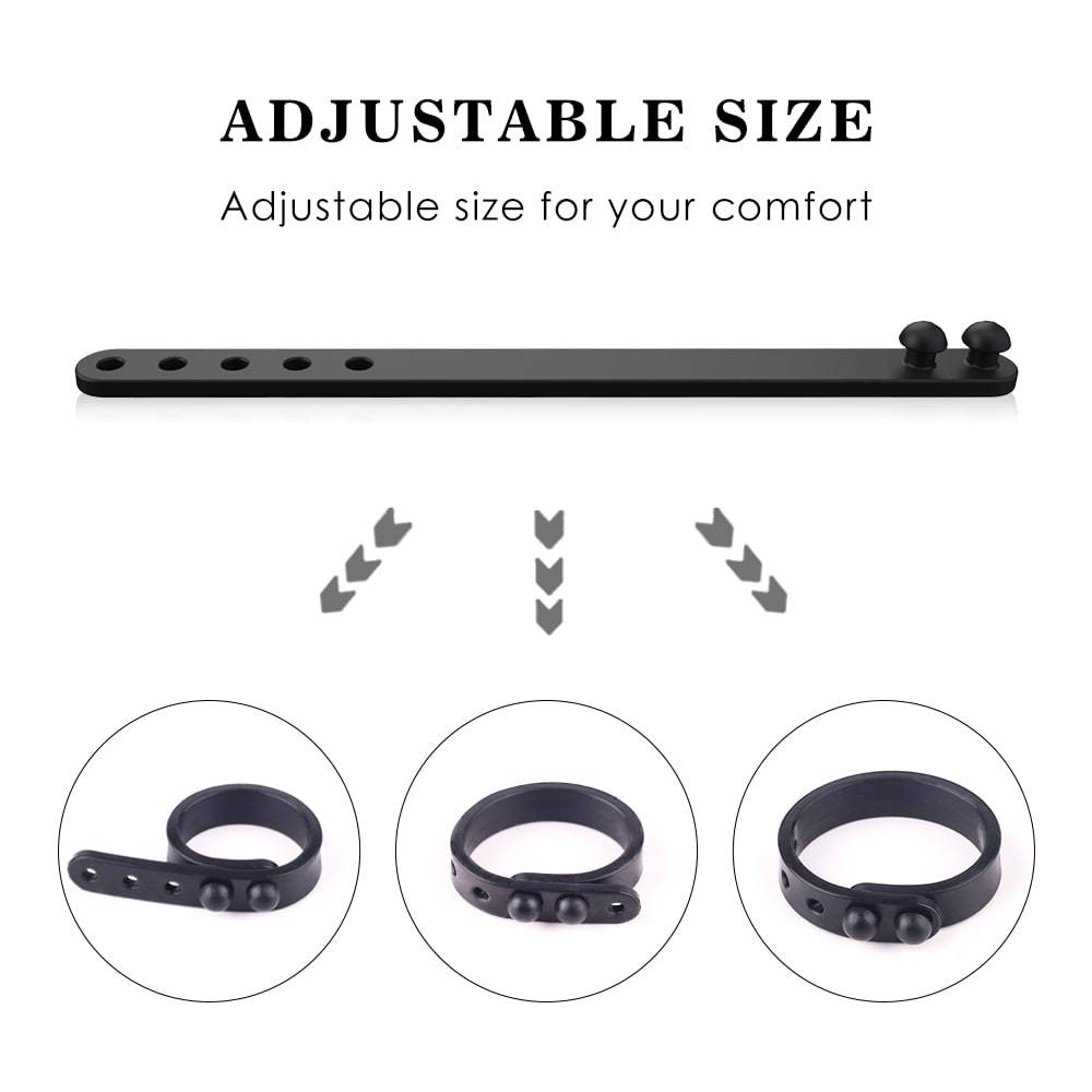 Adjustable Silicone 4 Sizes Penis Ring Set Multi-Combination Play