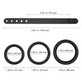 Adjustable Silicone 4 Sizes Penis Ring Set Multi-Combination Play