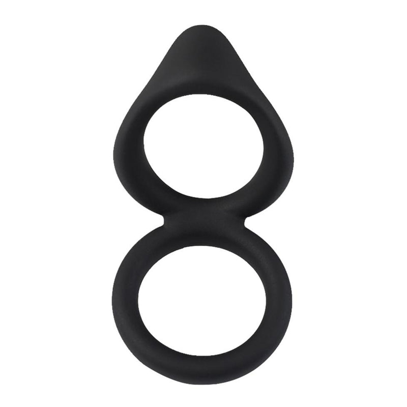 Silicone Dual Penis Ring Noctilucent Cock Ring for Erection Enhancing